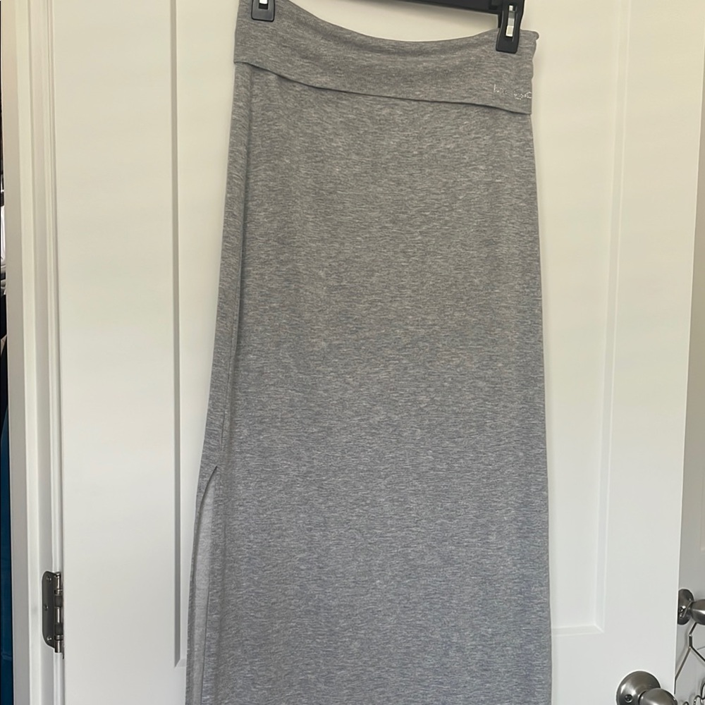 Bebe Gray Maxi Skirt